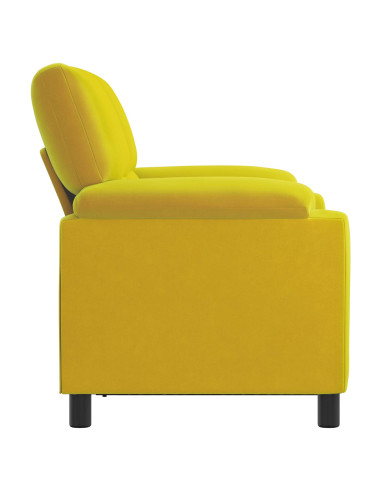 Divano Giallo 154 x 85 x 93 cm Velluto
