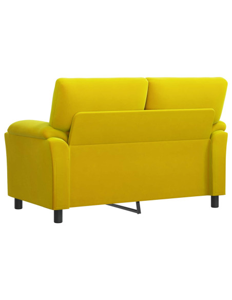 Divano Giallo 154 x 85 x 93 cm Velluto