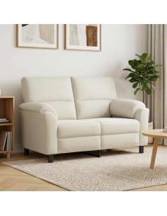 Divano Crema 154 x 85 x 93 cm Velluto