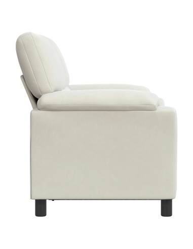 Divano Crema 154 x 85 x 93 cm Velluto