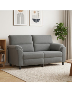 Divano Grigio Scuro 174 x 85 x 93 cm Velluto