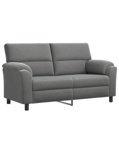 Divano Grigio Scuro 174 x 85 x 93 cm Velluto 2