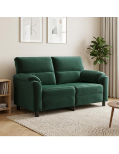 Divano Verde Scuro 174 x 85 x 93 cm Velluto