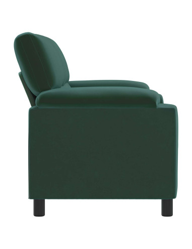 Divano Verde Scuro 174 x 85 x 93 cm Velluto