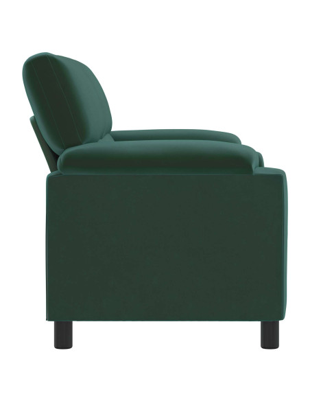Divano Verde Scuro 174 x 85 x 93 cm Velluto