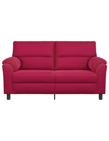 Divano Rosso Vino 174 x 85 x 93 cm Velluto