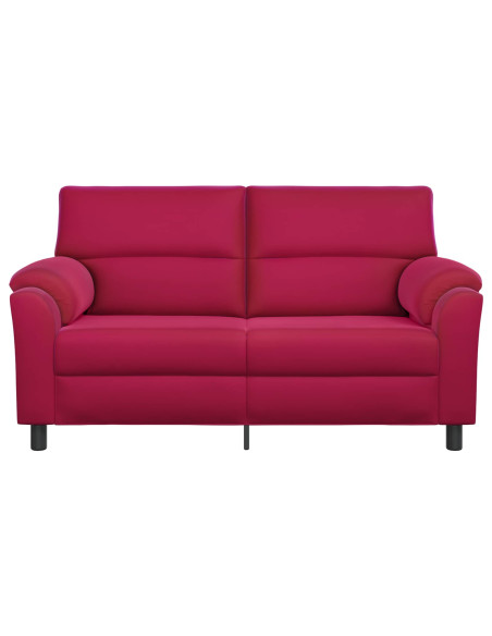 Divano Rosso Vino 174 x 85 x 93 cm Velluto