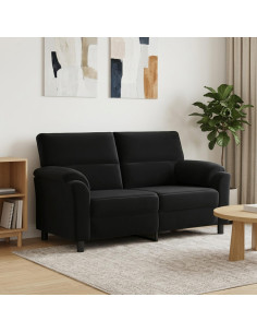 Divano Nero 174 x 85 x 93 cm Velluto