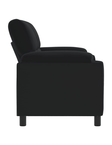 Divano Nero 174 x 85 x 93 cm Velluto