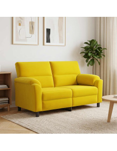 Divano Giallo 174 x 85 x 93 cm Velluto