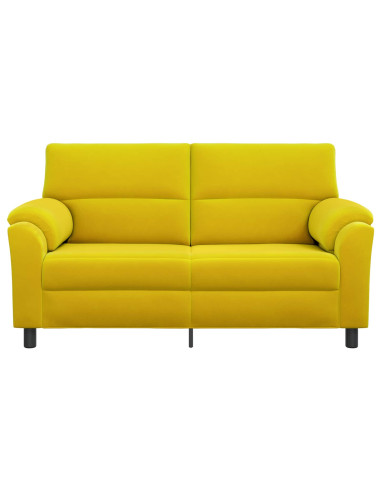 Divano Giallo 174 x 85 x 93 cm Velluto