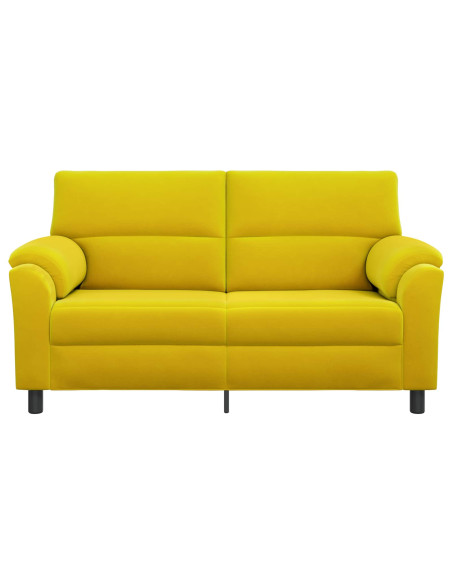 Divano Giallo 174 x 85 x 93 cm Velluto