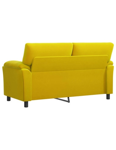 Divano Giallo 174 x 85 x 93 cm Velluto