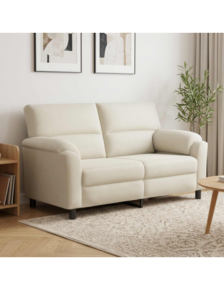 Divano Crema 174 x 85 x 93 cm Velluto