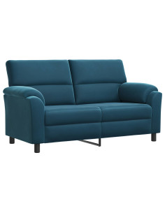 Divano Blu 174 x 85 x 93 cm Velluto 2