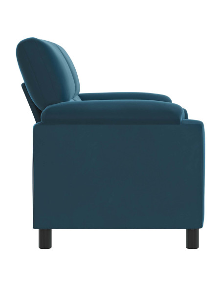 Divano Blu 174 x 85 x 93 cm Velluto