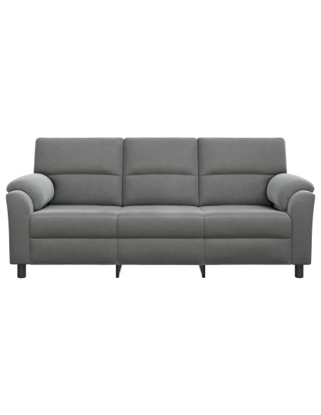 Divano Grigio Scuro 214 x 85 x 93 cm Velluto