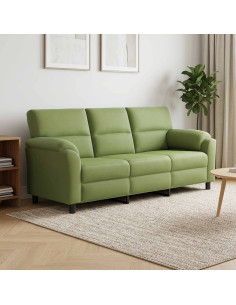 Divano Verde chiaro 214 x 85 x 93 cm Velluto