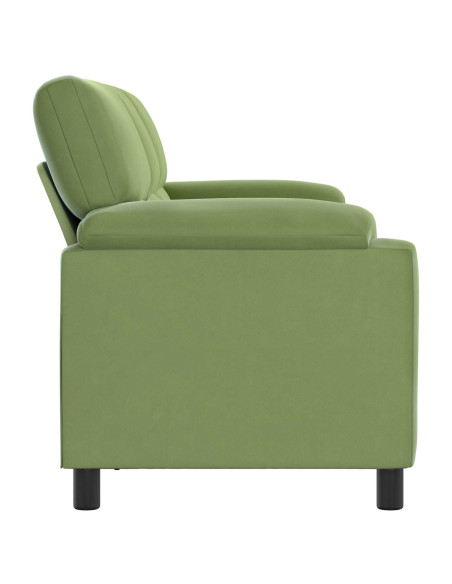 Divano Verde chiaro 214 x 85 x 93 cm Velluto