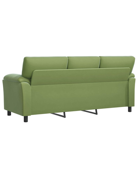 Divano Verde chiaro 214 x 85 x 93 cm Velluto