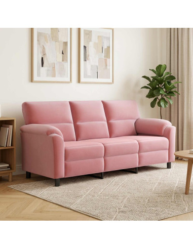 Divano Rosa 214 x 85 x 93 cm Velluto