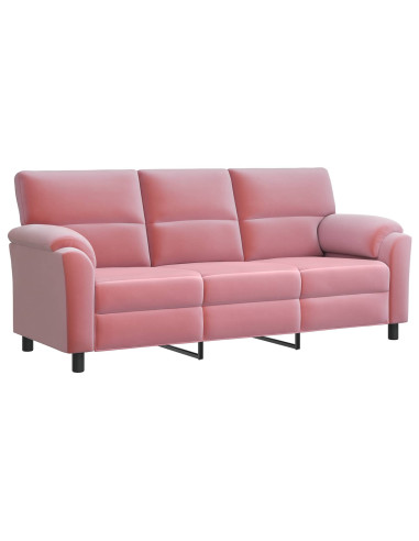 Divano Rosa 214 x 85 x 93 cm Velluto