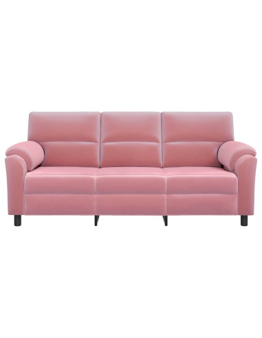 Divano Rosa 214 x 85 x 93 cm Velluto