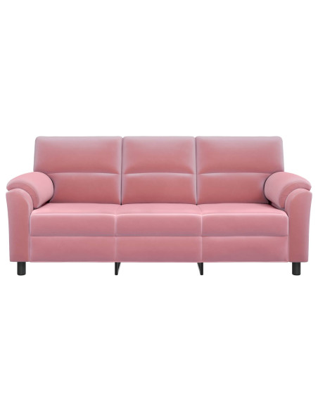 Divano Rosa 214 x 85 x 93 cm Velluto
