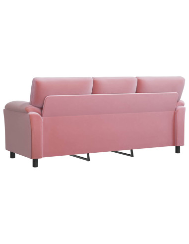Divano Rosa 214 x 85 x 93 cm Velluto