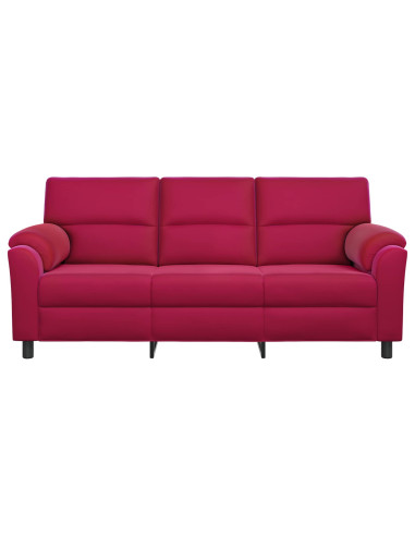 Divano Rosso Vino 214 x 85 x 93 cm Velluto