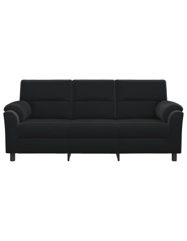 Divano Nero 214 x 85 x 93 cm Velluto
