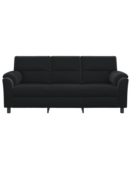 Divano Nero 214 x 85 x 93 cm Velluto