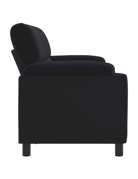 Divano Nero 214 x 85 x 93 cm Velluto