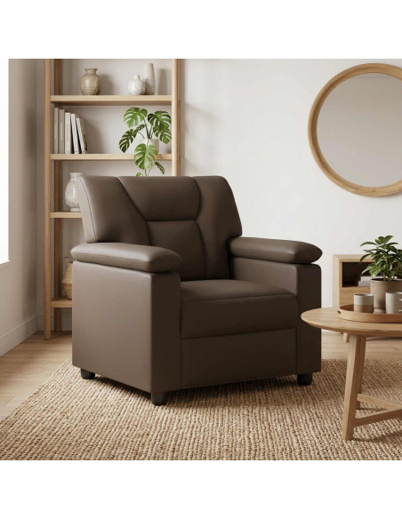Divano Grigio 91 x 85 x 93 cm Similpelle