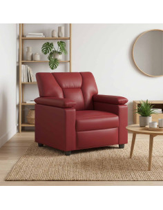 Divano Rosso Vino 91 x 85 x 93 cm Similpelle