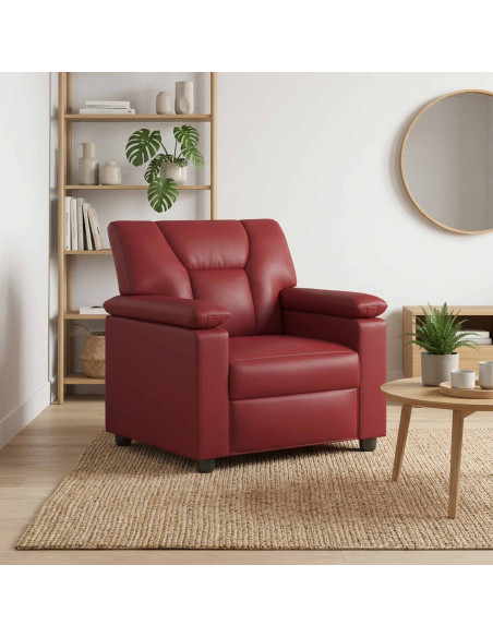 Divano Rosso Vino 91 x 85 x 93 cm Similpelle