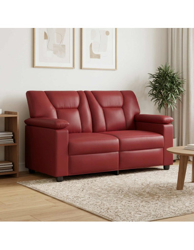 Divano Rosso Vino 151 x 85 x 93 cm Similpelle
