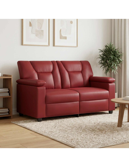 Divano Rosso Vino 151 x 85 x 93 cm Similpelle