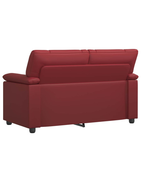 Divano Rosso Vino 151 x 85 x 93 cm Similpelle