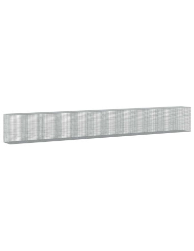 Gabione con filo da 5 mm e rete da 5x5 cm 1200x100x150 cm