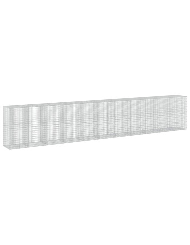 Gabione con Filo da 5 mm e Rete da 5x10 cm 1100x100x200 cm