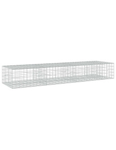 Gabione con filo da 5 mm e rete 10x10 cm 350x100x50 cm 2