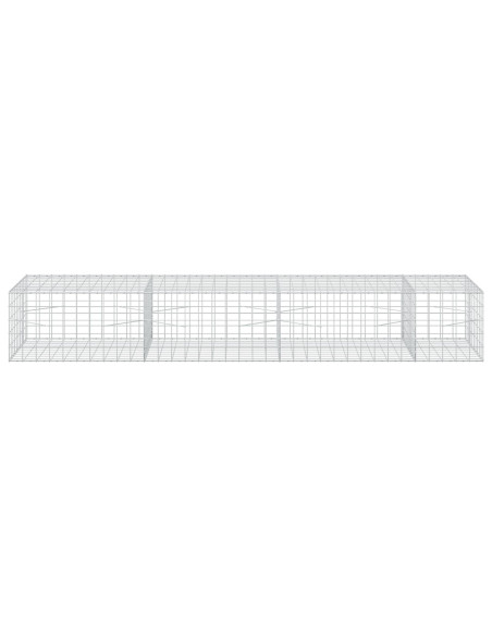 Gabione con filo da 5 mm e rete 10x10 cm 350x100x50 cm
