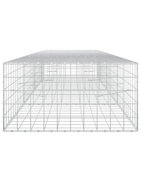 Gabione con filo da 5 mm e rete 10x10 cm 350x100x50 cm