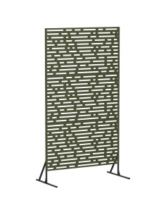 Schermo per Privacy 100 x 50 x 180 cm Acciaio Verde Oliva 2