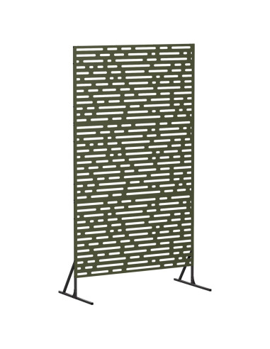 Schermo per Privacy 100 x 50 x 180 cm Acciaio Verde Oliva