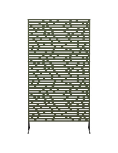 Schermo per Privacy 100 x 50 x 180 cm Acciaio Verde Oliva