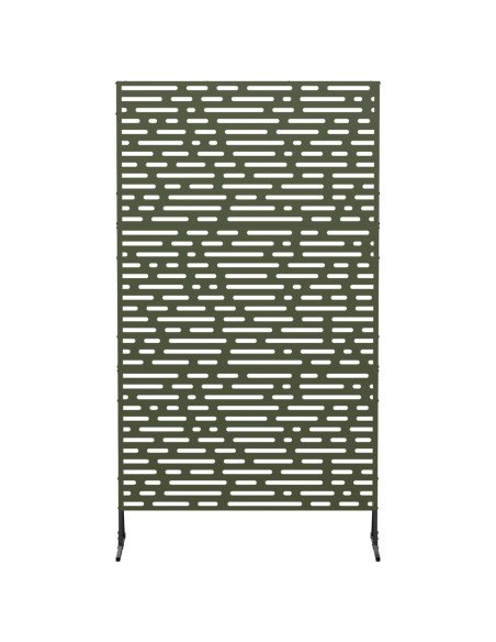 Schermo per Privacy 100 x 50 x 180 cm Acciaio Verde Oliva