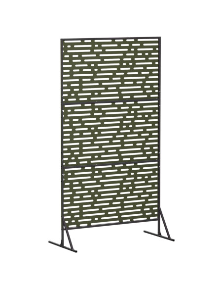 Schermo per Privacy 100 x 50 x 180 cm Acciaio Verde Oliva