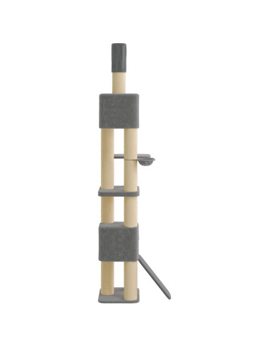 Albero tiragraffi da pavimento a soffitto con palo in sisal